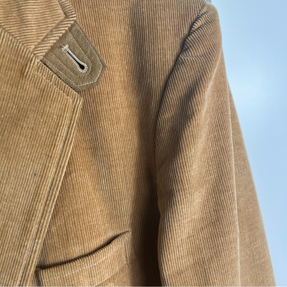 Vintage Cambridge Classics Mervyns Camel Corduroy Sport Coat Elbow Patches 42 - Picture 7 of 16